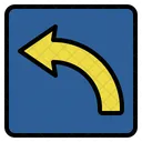 Turnleft Direction Back Icon