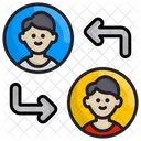 Turnover People Working Businessman Icon