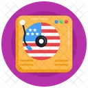 Turntable Music Player Recorder Icon