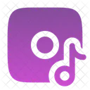 Turntable Music Note Icon