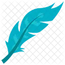 Turquoise Feather Feather Plumage Icon