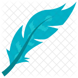 Turquoise Feather  Icon