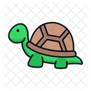 Turtle Filled Line Icon