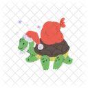 Christmas Turtle Santa Icon