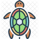 Turtle Amphibious Animal Icon