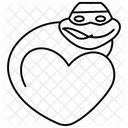 Turtle Love Animal Line Style Icon Icon