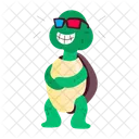 Turtle Cartoon Turtle Stickers Tortoise Cartoon Icon