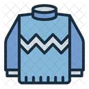 Turtleneck Sweater Warm Icon