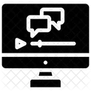 En Linea Aprendizaje E Learning Icono