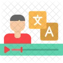 Education Online Video Icon