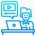 Tutorial Video Online Learning Vedio Player Icon