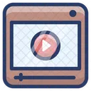 Player De Video Streaming De Video Video On Line Icon