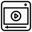 Player De Video Streaming De Video Video On Line Icon