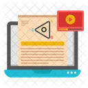 Tutoriel Video Cours En Ligne Cours Video Icône