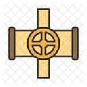 Tuyau Dhuile Croise Tuyau Dhuile Croix Icône