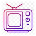 TV 빈티지 스크린 아이콘