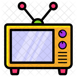 Tv Icon Of Colored Outline Style Available In Svg Png Eps Ai Icon Fonts