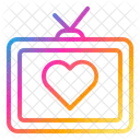 Tv Heart Love Icon