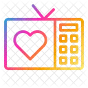 Tv Heart Love Icon