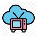Tv Cloud Computing Antenna Icon