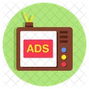 Tv Ad Live Ad Television Ad Icon