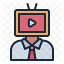 Tv Addiction Binge Screen Icon