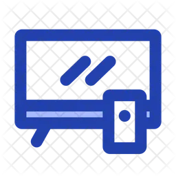 Tv and remote  Icon