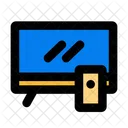 Tv and remote  Icon