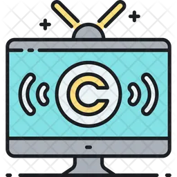 Tv Broadcast Copyright  Icon