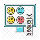 TV Channel Rating Survey Icon