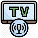 Control de voz de televisión  Icono