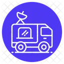 TV Van Von Fahrzeug Icon