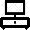 LCD Schreibtisch LCD Mobel Icon