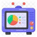 Radiodifusion Infografias De Television Television Icono