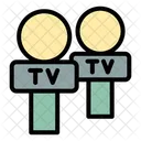 Tv Journalist Press Reporter 아이콘