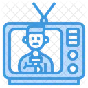 Tv News Reporter  Icon