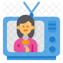 Tv News Reporter  Icon
