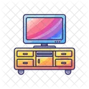 テレビ、テレビ、ヴィンテージテレビ アイコン