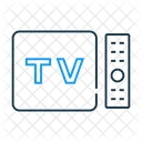 Tv Set Electronics Devices Icon