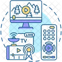 TV 스트리밍 서비스  아이콘