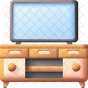 Tv Table Furniture Interior Icon