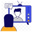 Tv Transmission Broadcasting Electronic Media Icon