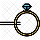 Tweezers Ring Diamond Icon
