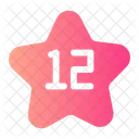 Twelve Number Shapes And Symbols Icon