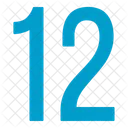 Twelve Numbers Icon