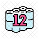 Twelve Pack Toilet Icon