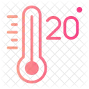 Twenty Celsius Temperature Icon