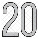 Numbers Days 20 Icon