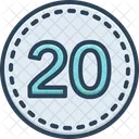 Twenty Number Count Icon