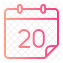 Twenty Calendar Calender Icon